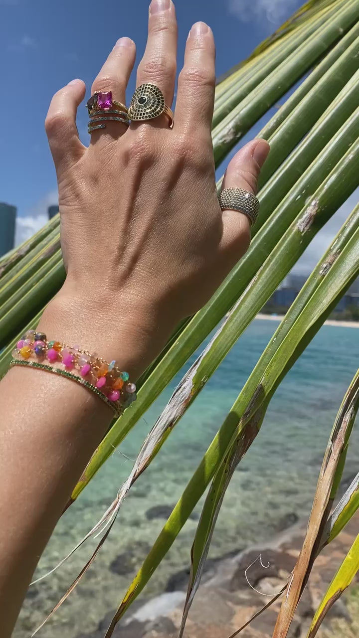 NEON RAINBOW OPAL NECKLACE