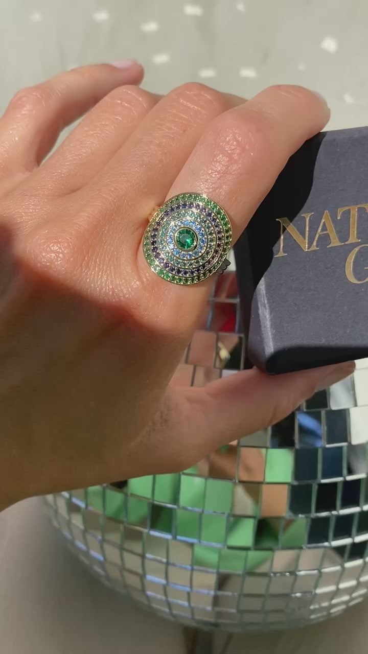 UTOPIA RING- AQUA MOSS