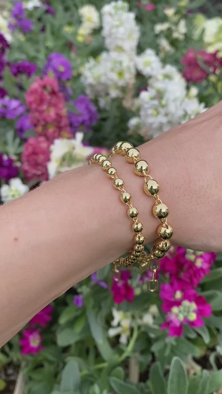 BOCCE BRACELET (LARGE) -GOLD
