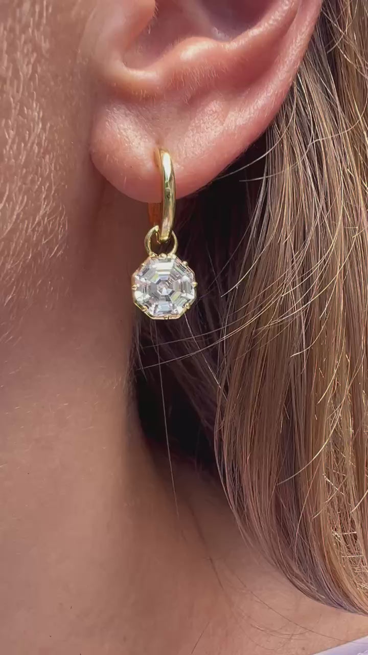 FOUNDRY DIAMOND + GOLD HUGGIES