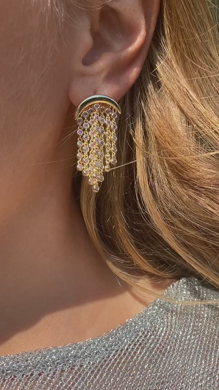 DRIZZLE EARRINGS- PINK