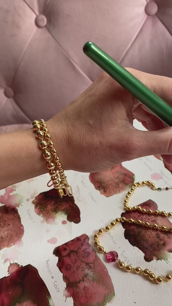 BOCCE BRACELET (SMALL) -GOLD