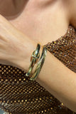 HIPSTER BELT BUCKLE BANGLE- GOLD PLATED