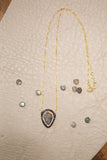 labradorite turkish crystal necklace 