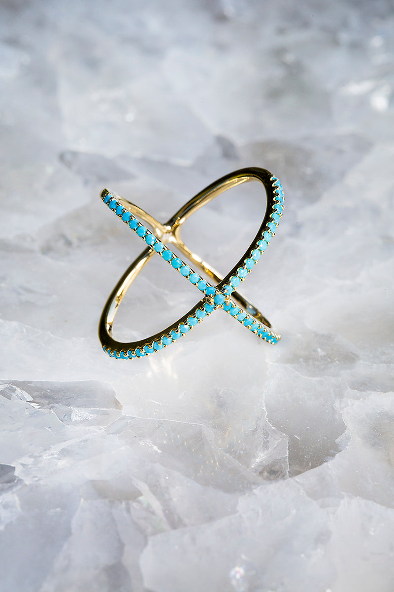 Turquoise X ring 