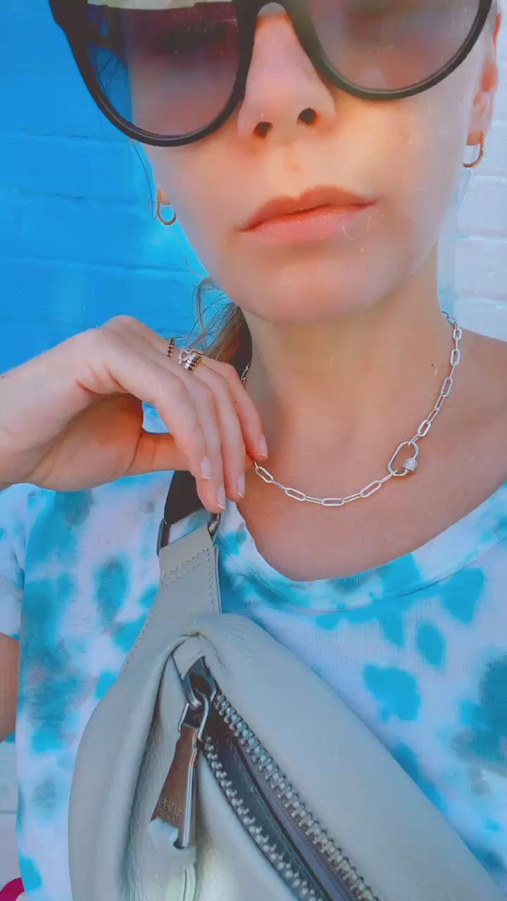 CARABINER NECKLACE- STERLING SILVER