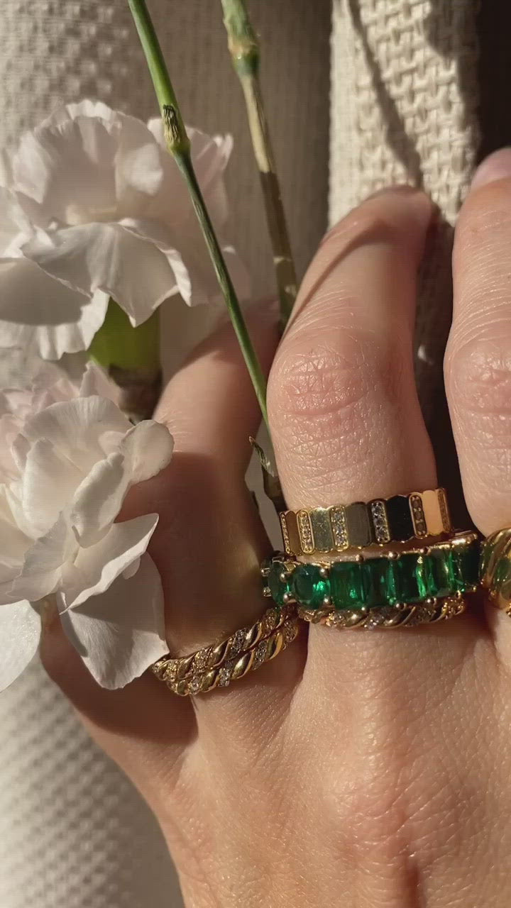 FLASH RING- 14K GOLD VERMEIL