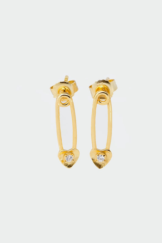 BABY SAFETY PIN EARRINGS