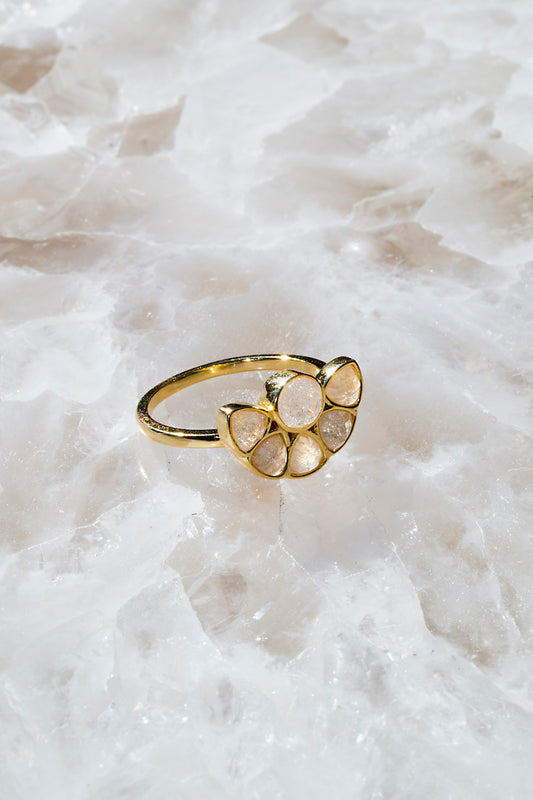 CASABLANCA RING- CRYSTAL MOONSTONE