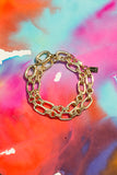 Multi link chunky bracelet