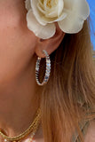 REVOLVING COIN HOOPS- STERLING SILVER