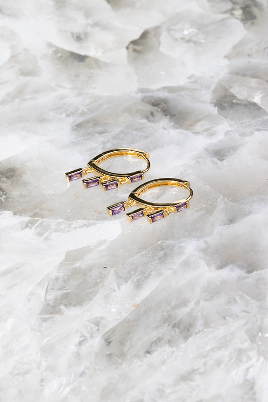 FLOATING AMETHYST HUGGIES