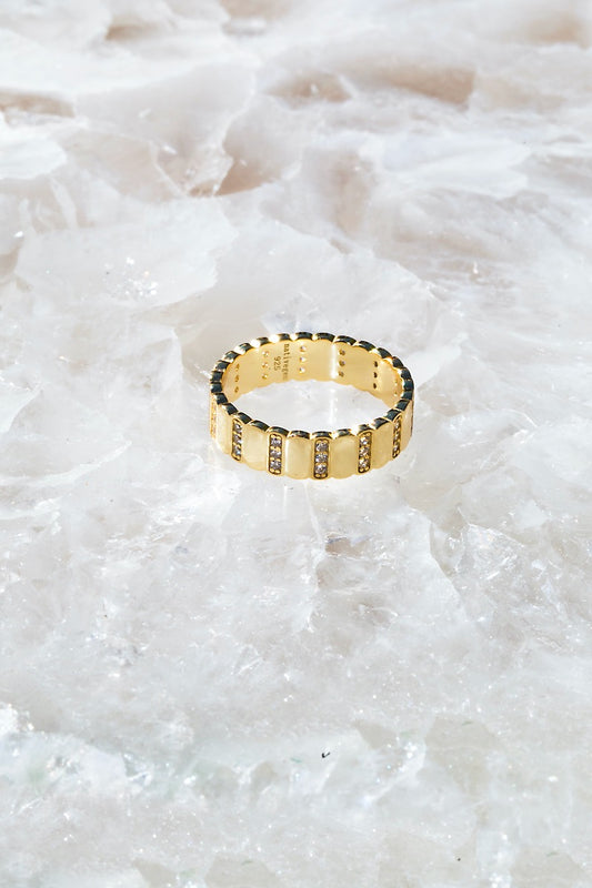 FLASH RING- 14K GOLD VERMEIL