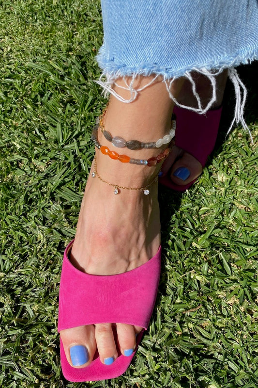 KALEIDOSCOPE ANKLET- FOG