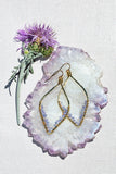 wire wrapped tanzanite earrings