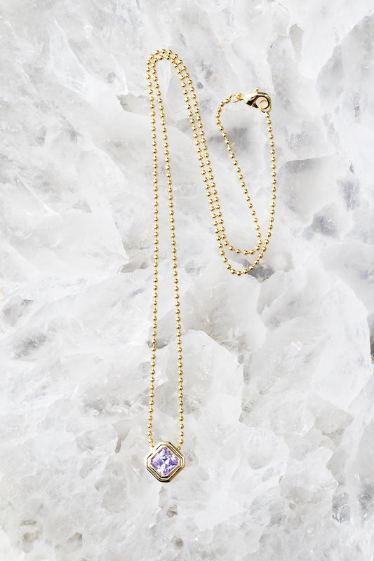 ICON NECKLACE- AMETHYST
