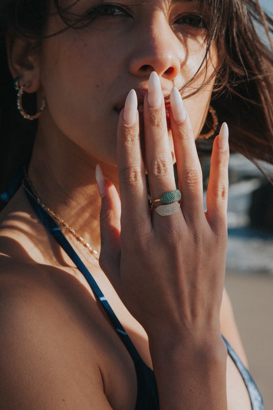 ID RING- 14K GOLD VERMEIL