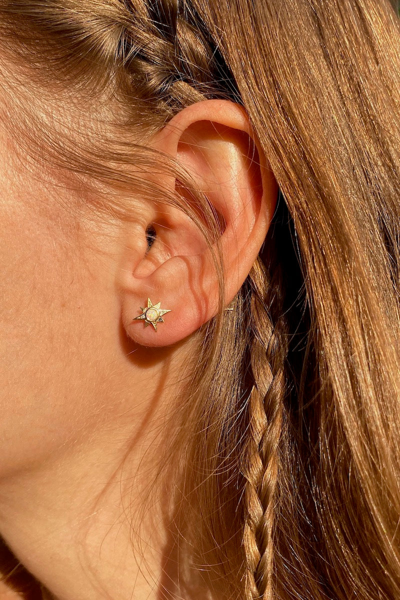 tiny star earrings