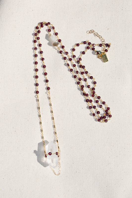 SPELLBOUND NECKLACE- GARNET