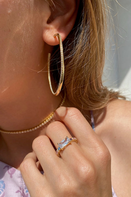 TWISTED HOOPS- 14K GOLD VERMEIL