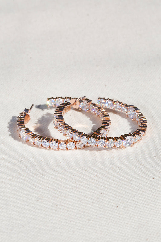 WILD CHILD HOOPS- ROSE GOLD