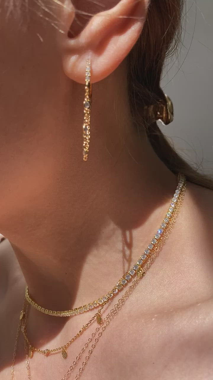 TRESOR HUGGIES- 14K GOLD VERMEIL