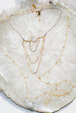 moonstone draped layered necklaces