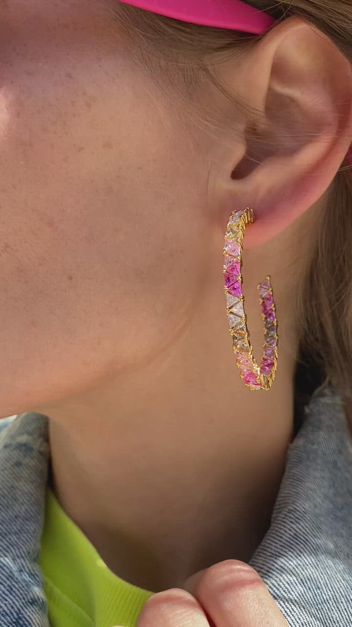 MARÉ HOOPS- PINK