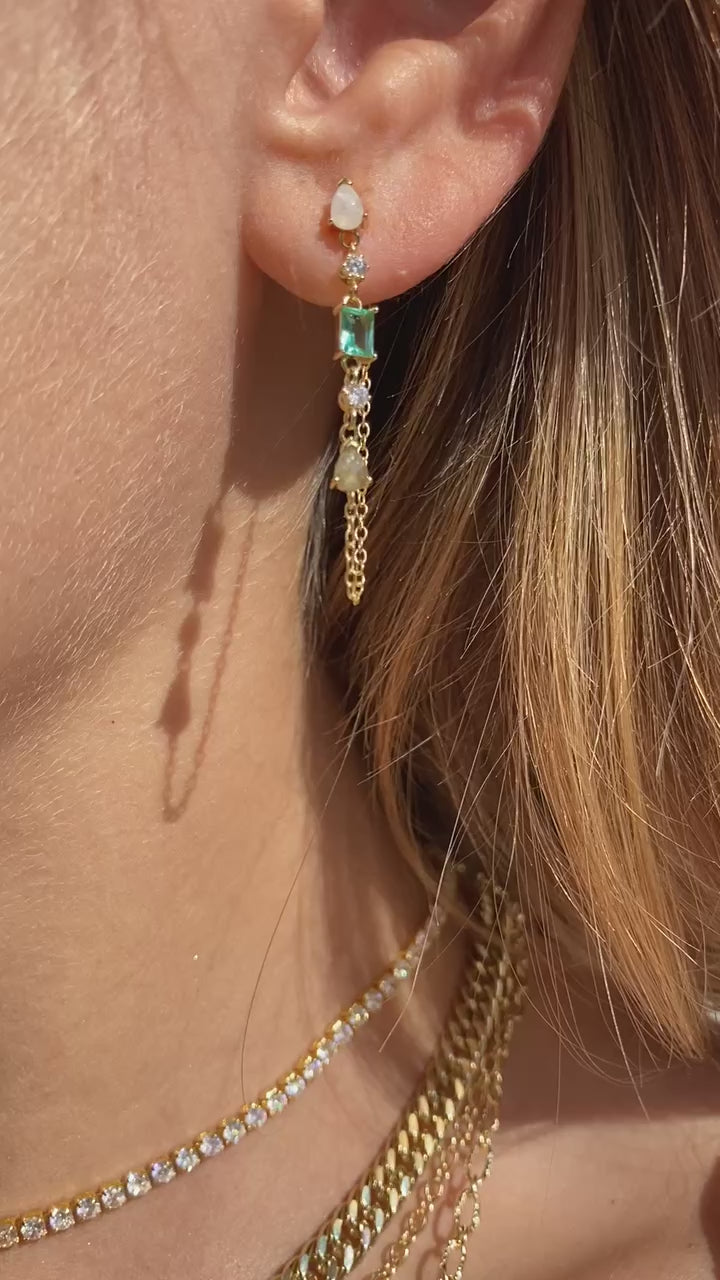 DROPLET EARRINGS- PARAIBA