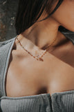 tiny healing crystal necklace 