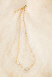 tiny herkimer crystal necklace 