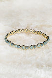 Gray raw diamond bangle