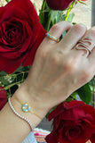 Opal horseshoe and Rose Gold tennis bracelet