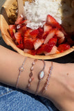 layered slider tennis bracelets 