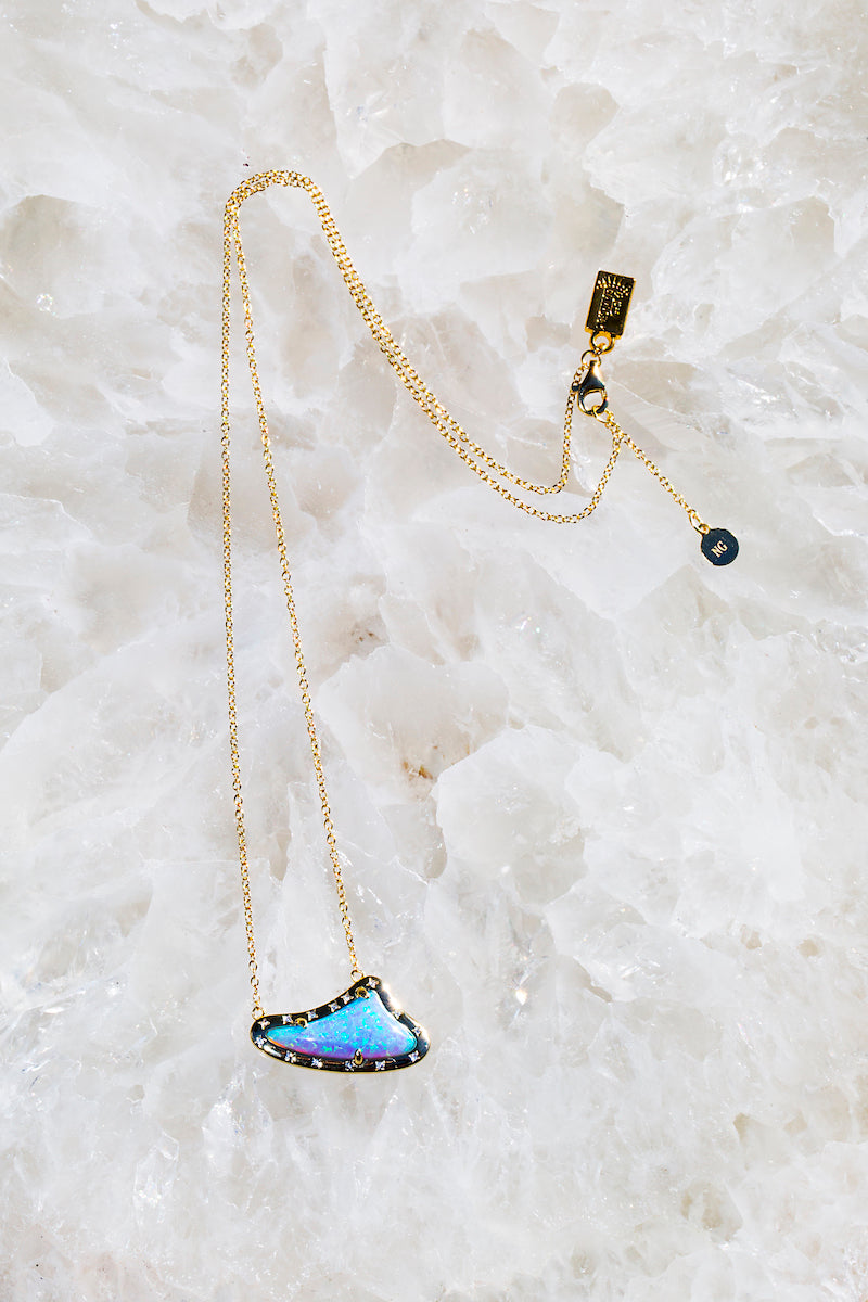 sharkstooth opal necklace 