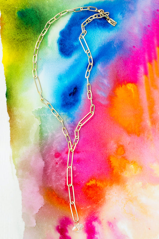 Y link chain necklace 