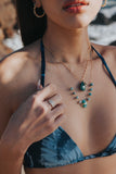 turquoise gemstone layered necklaces 