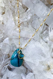 Turquoise labradorite necklace 