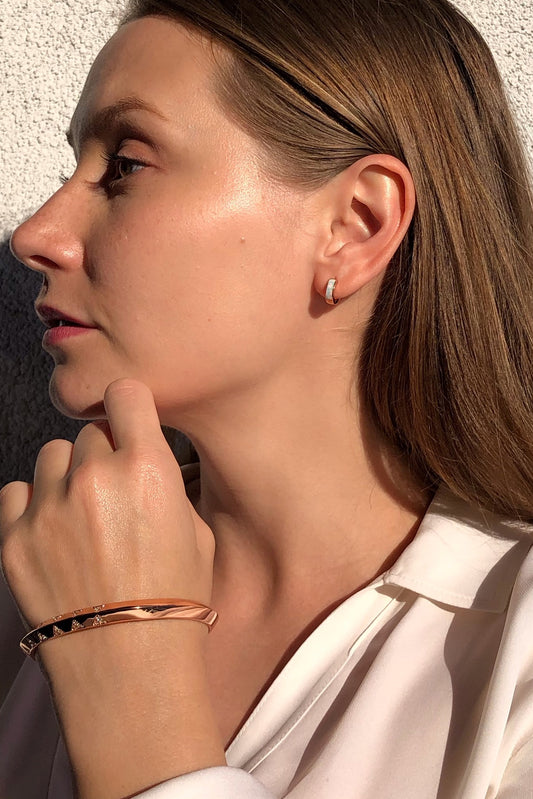 triangle bangle and tiny huggies