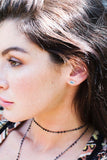 marquis rose gold opal stud earrings