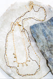 labradorite and silk necklace